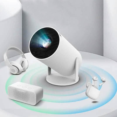 HY300 Pro Mini Portable Projector, 4k resolution